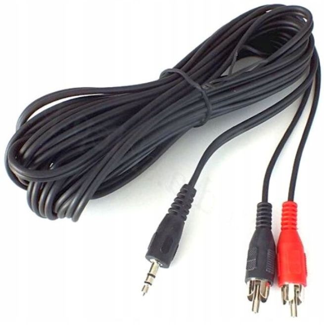  Kabel JACK 3,5mm - 2 x RCA 10m